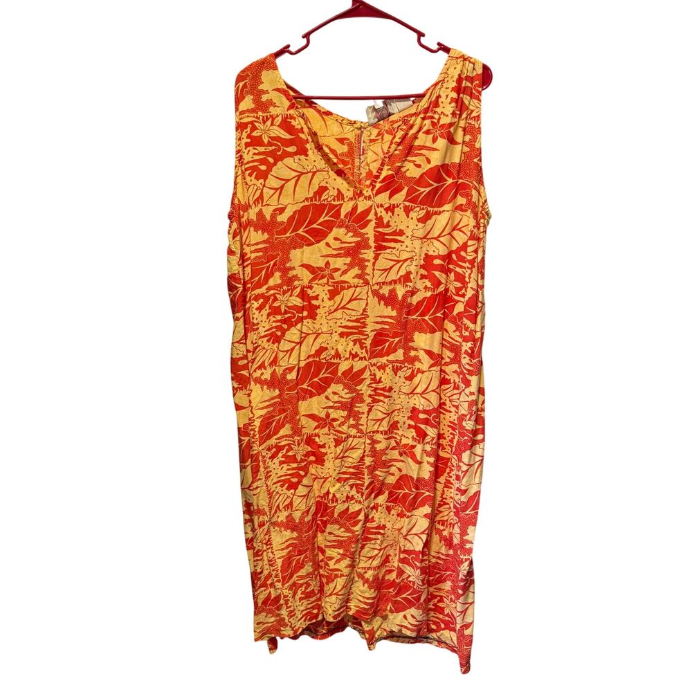 Hilo Hattie Hawaii Sleevelss Sheath Dress Size 1X